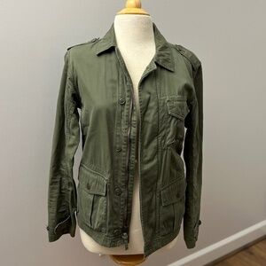 J.Crew Vintage Relaxed Boyfriend Olive Field Jacket Sz XS